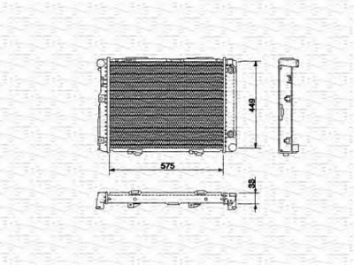 MAGNETI MARELLI 350213533000 -  Радиатор, охлаждение двигателя
